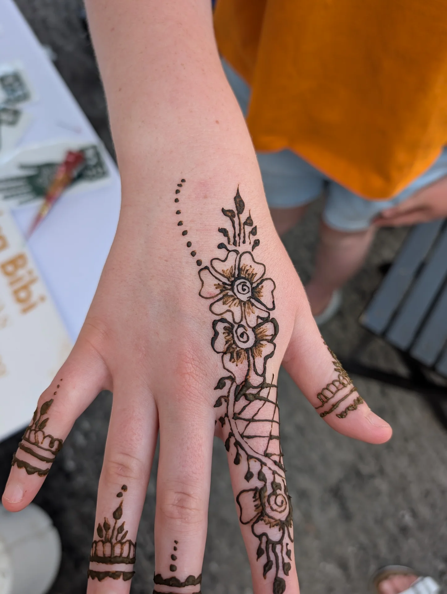 Mehndi design by Bibi Saira Hampshire henna artist
